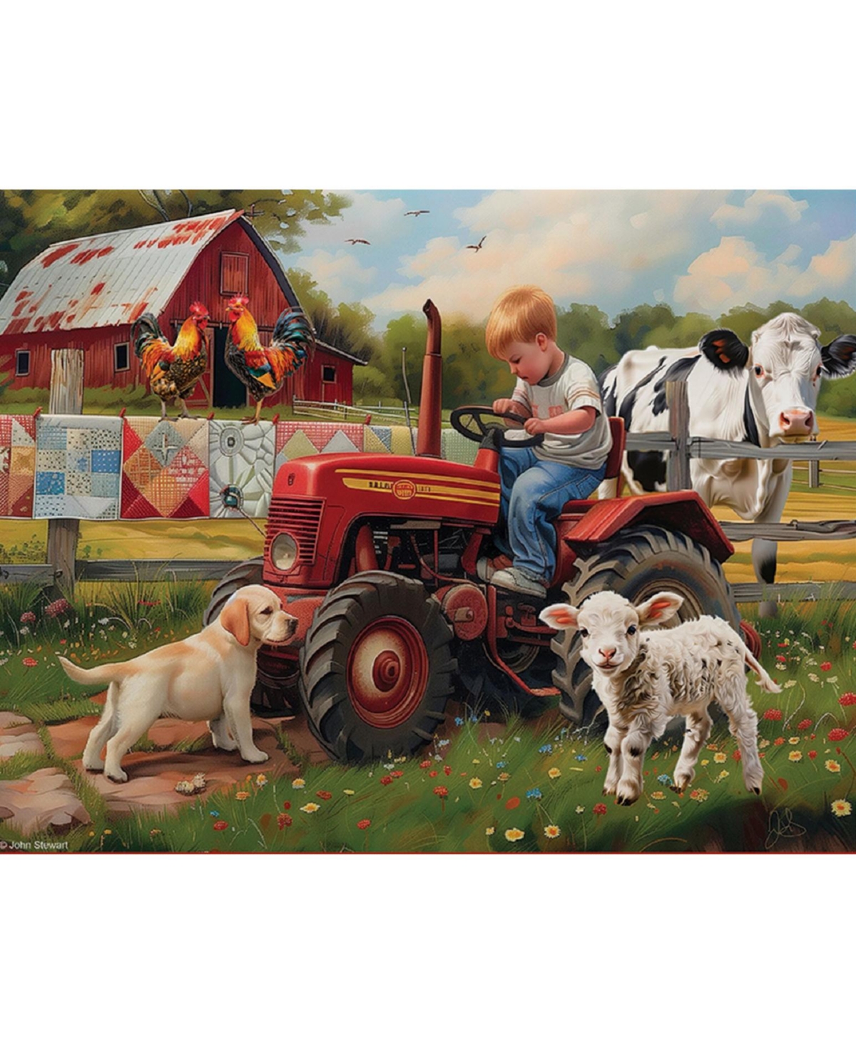 SunsOut Farming Life 1000 piece Jigsaw Puzzle for Adults