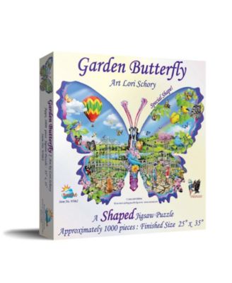 Garden Butterfly 1000 piece Jigsaw Puzzle for Adults Special Shape