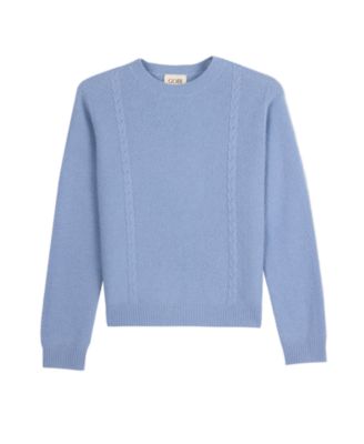Women's Cropped Crewneck Cashmere Sweater