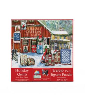 Holiday Quilts 1000 piece Jigsaw Puzzle for Adults  Christmas