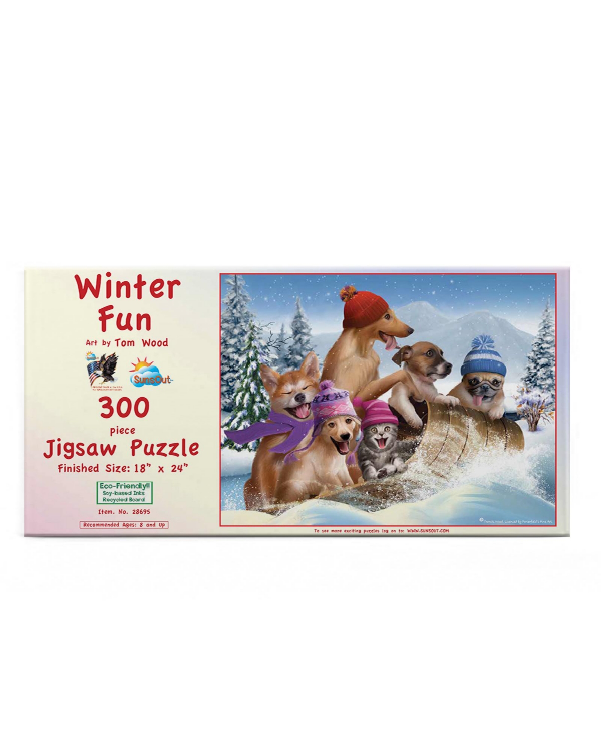 SunsOut Winter Fun 300 piece Jigsaw Puzzle for Adults