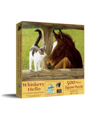 A Whiskery Hello 500 piece Jigsaw Puzzle for Adults