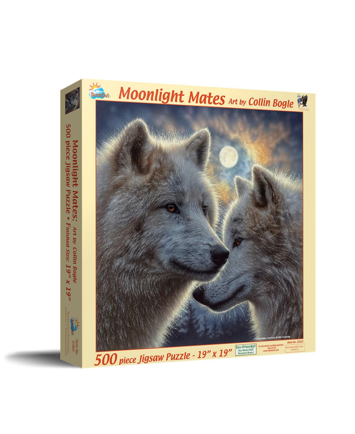 SunsOut Moonlight Mates 500 piece Jigsaw Puzzle for Adults