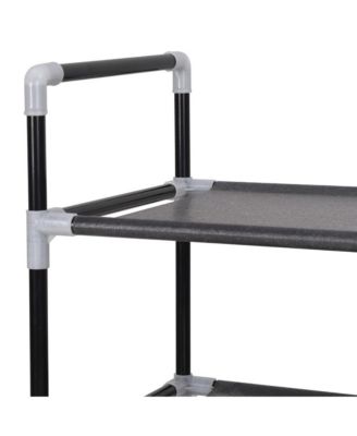 Shoe Rack Black Metal Large Minimalistic Shoe Rack