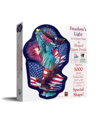 Freedom's Light 1000 piece Jigsaw Puzzle for Adults Special Shape Fourth of July