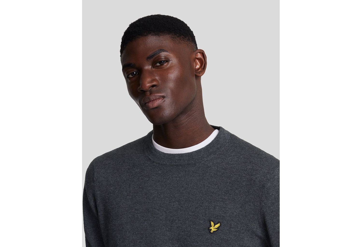 Men's Cotton Merino Crew Neck Sweater