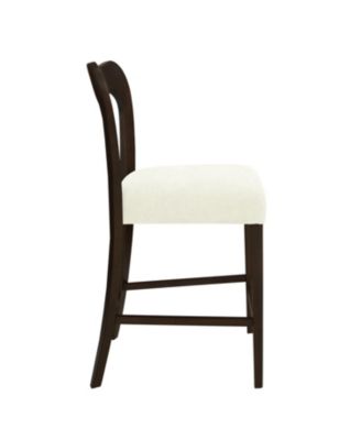  Counter Stool Without Arm(dark brown+beige) Set of 2