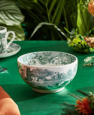 Heritage Green Italian Small Bowls, Set of 4