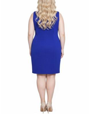 Plus Size Size Two Piece Novelty Knit and Lace Dress Set