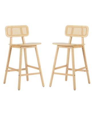 Bari Indoor Wood Barstool, Set of 2