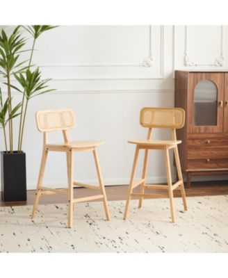 Bari Indoor Wood Barstool, Set of 2