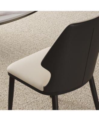 Modern Gray & White Dining Chairs