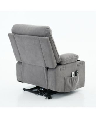Remote-Controlled Heating and Massage Assistive Recliner for Seniors