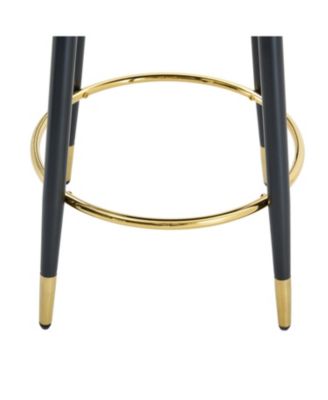  360 Brown Fabric Bar Chairs (Set of 2)