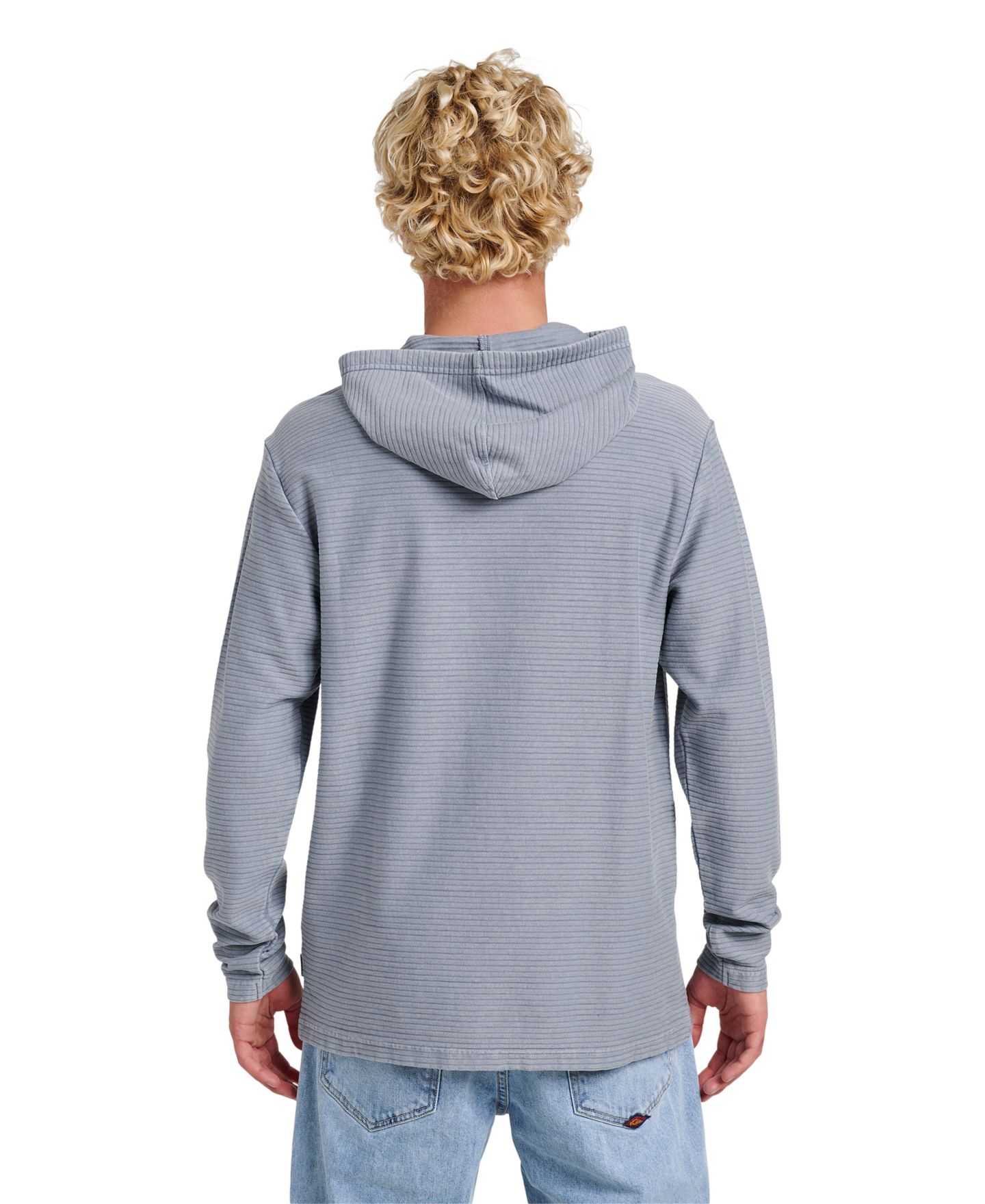 Мужское худи Quiksilver Alamitos Long-Sleeve Pull-On, цвет: Синий — фото 3