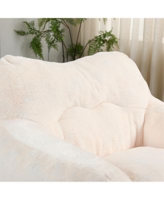 Bean Bag Sofa with Armrests High-Density Foam Stuffed Lazy Sofa for Adults Removable Cover