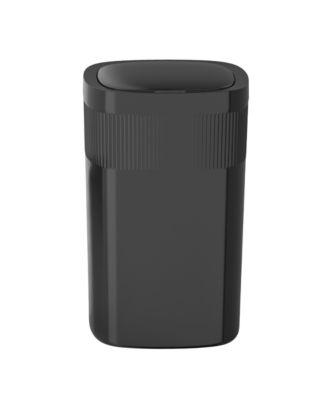 13 Gallons Automatic Kitchen Trash Can, 50 Liters Touchless Motion Sensor Trash Can Black Plastic