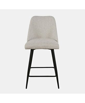 Macey Contemporary Modern Upholstered Counter Barstool (Set of 2)