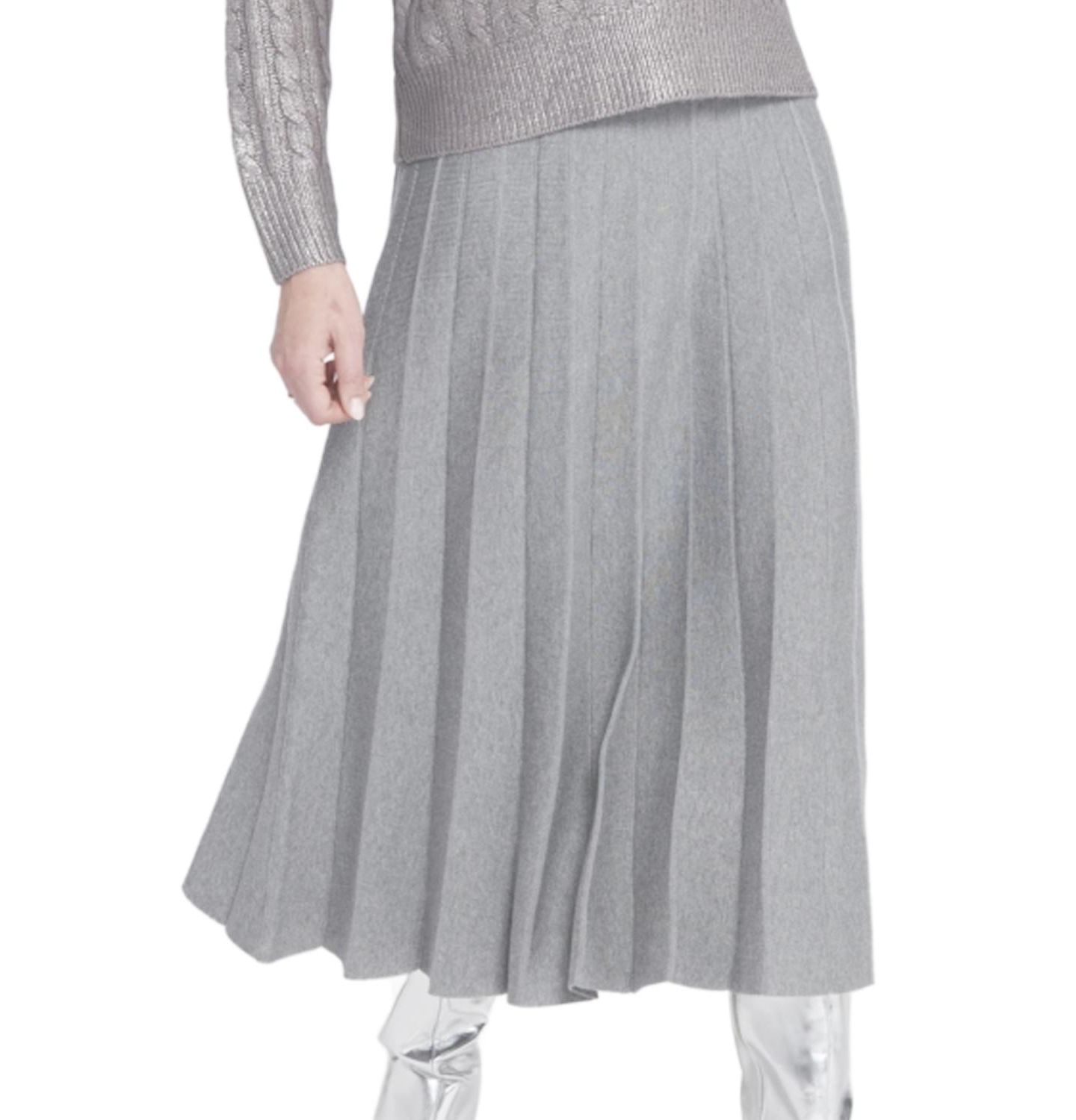 Женская юбка ELLE Collection Pleated Sweater Skirt — фото 3