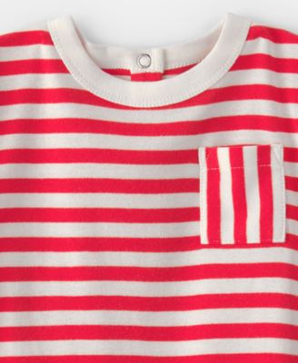 Baby Boys' Striped Short-Sleeve Romper