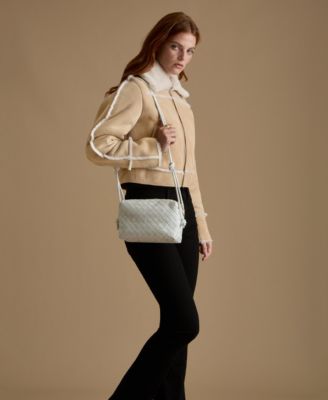 Women's Cropped Suede Shearling Jacket