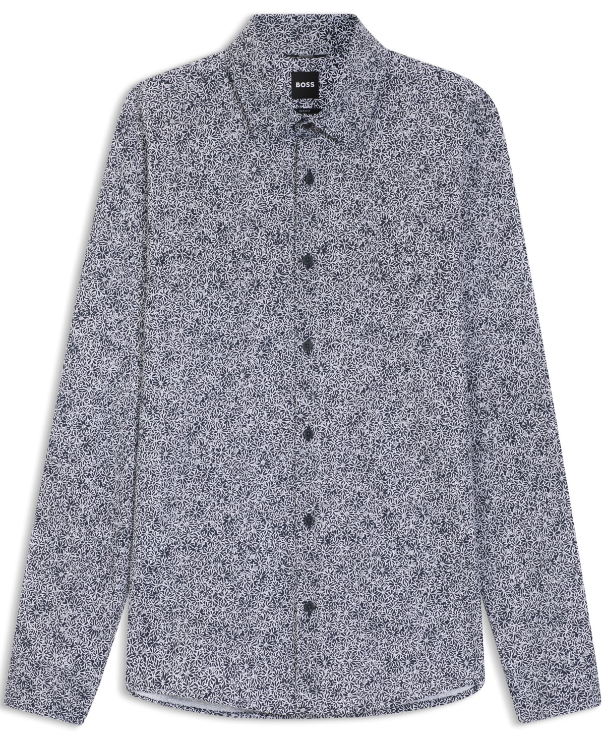 Boss by Hugo Men's Printed Cotton Blend Slim-Fit Dress Shirt
