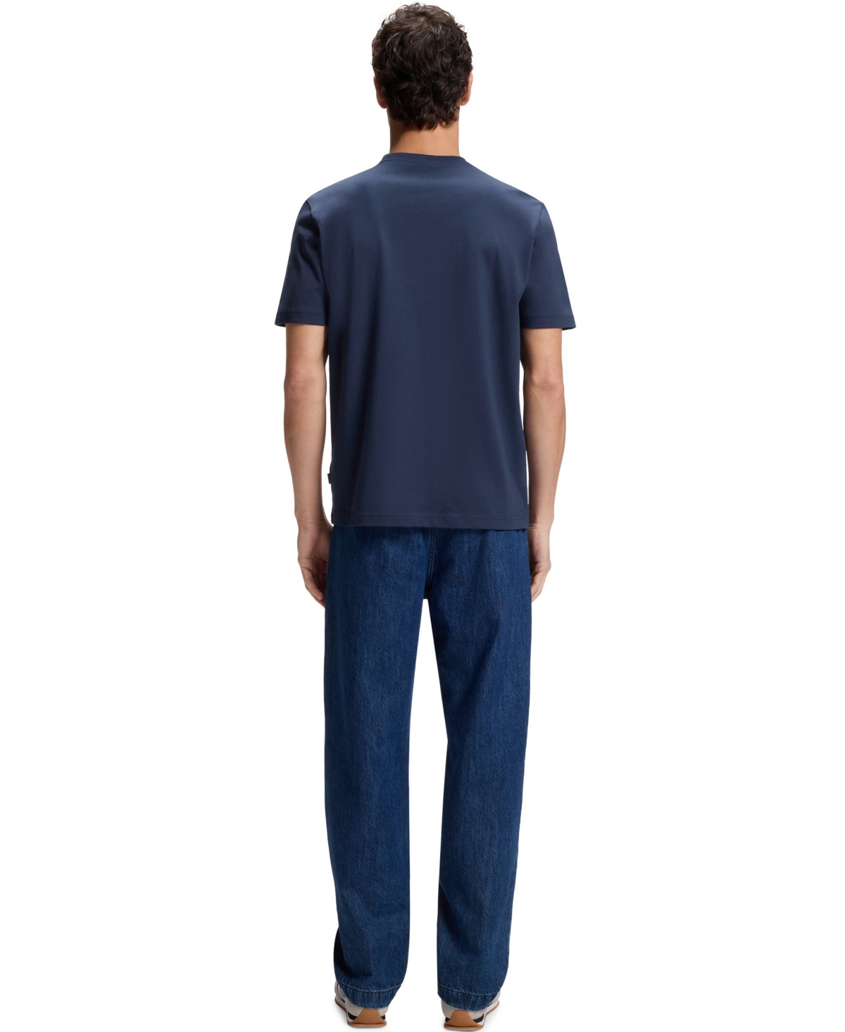 Boss by Hugo Men's Cotton-Jersey Logo Print T-Shirt