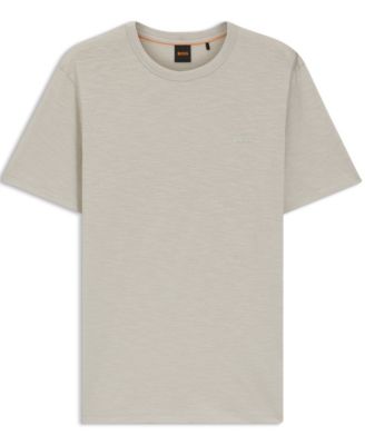 Men's Slub-Cotton Logo Detail T-Shirt