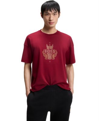 Men's Cotton-Jersey Logo Artwork T-Shirt