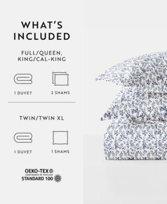 Tranquil Sleep Patterned Duvet Cover Set, Twin/Twin XL