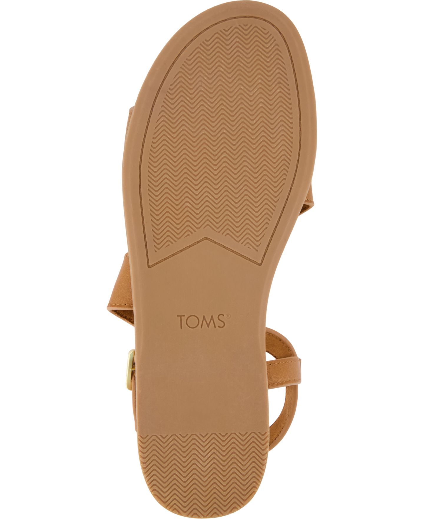 Женские сандалии TOMS Mar Strappy Flat, цвет: Коричневый кожаный — фото 5