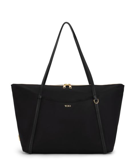 Женская сумка TUMI Voyageur Q Tote, цвет: Чёрный / Золотой