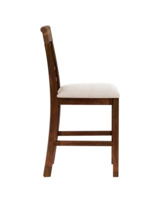  6-Piece Wooden Counter Dining Set with Bench & Storage