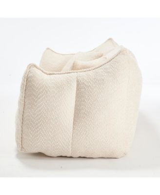 Streamdale Plush Beanbag Sofa with Foam Core for Two