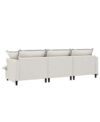3-Seat Sofa Module with Pillows for Sectional Sofa