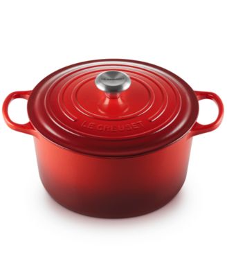 Signature Enameled Cast Iron 6.5-Quart Deep Round Dutch Oven