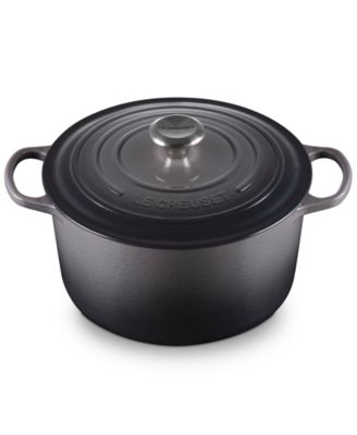 Signature Enameled Cast Iron 6.5-Quart Deep Round Dutch Oven