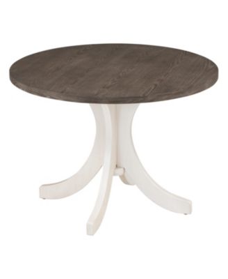 Mid-Century 5-Piece Round Dining Set Walnut Table & Chairs