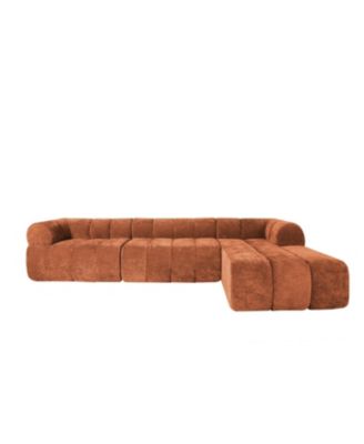 122" Modern L-Shaped Sectional Sofa with Chaise Lounge (Right Hand)