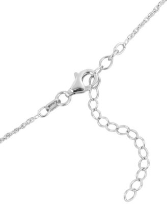 Cubic Zirconia Halo Pendant Necklace