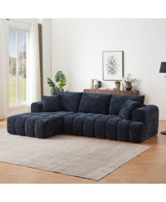 Streamdale Chenille L-Shape Sectional Sofa Sleeper Couch