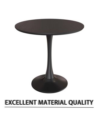  31.5" Black Round Dining Table & 2 Chairs