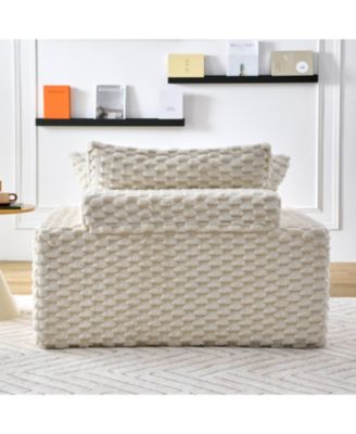 51" Comfort Sofa w/ 2 Pillows & Backrest