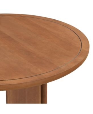 5-Piece Round Dining Set- Table & 4 Upholstered Chairs