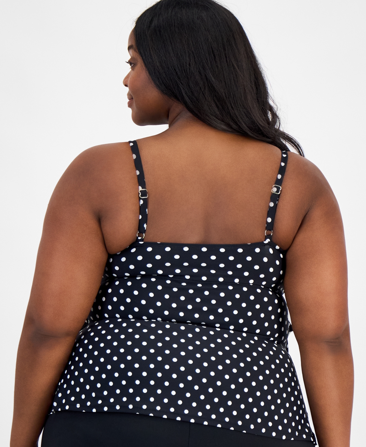 Island Escape Plus Underwire Tiered Bandini Top, Macy's Exclusive