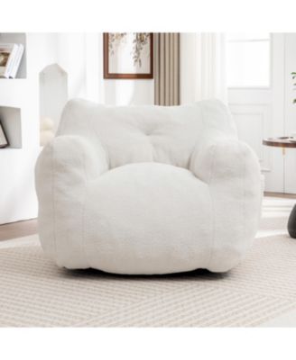 Bean Bag Sofa Chair with Armrests, High-Density Foam, Comfy for Living Room/Bedroom