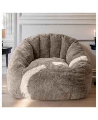 Armrest Bean Bag Chair - High-Density Foam, Comfortable Sofa for Living Room