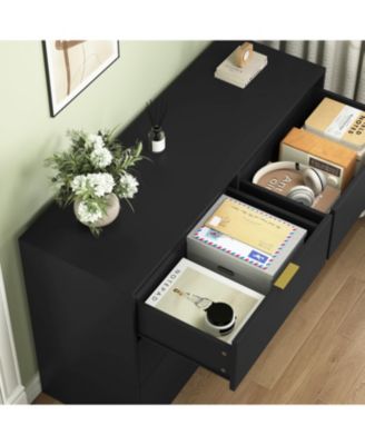 Streamdale Simply Modern 6-Drawer Dresser - Black