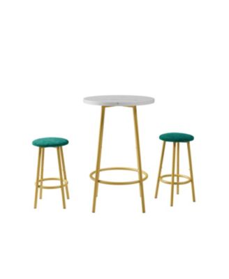 3-Piece Bar Table Set with 2 Bar Stools