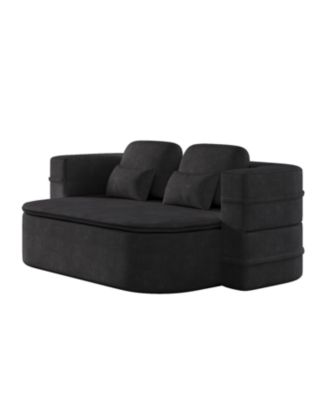  75" Foldable Sofa Bed with Blanket